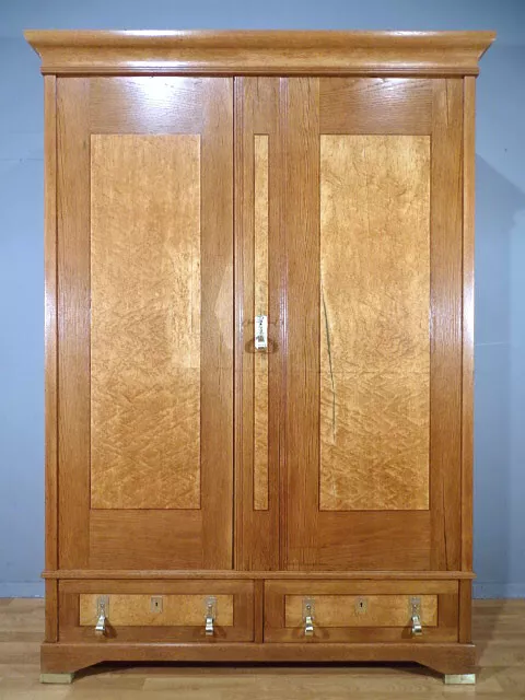 Hannis Antique Store / Grosser Jugendstil Kleider - Wäsche Schrank Um 1910