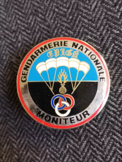 Insigne - Epign Moniteur Escadron Parachutiste Matriculée - Obsolète Boussemart
