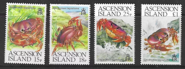 Ascension Sg487/90 1989 Crabs Mnh