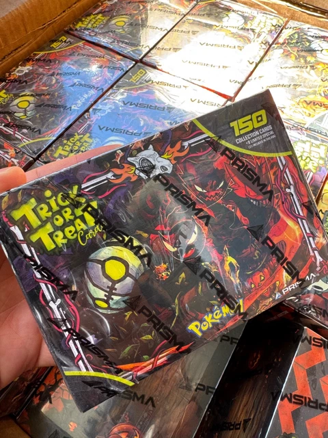 2025 Pokmon Trick Or Trade Prisma Halloween Box Set - Serialized Version (Sealed, From Peru) 2025 Pokmon Trick Or Trade Prisma Halloween Box Set - Serialized Version (Sealed, From Peru)
