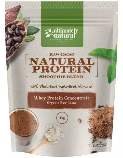 100% Natural Organic Raw Organic Cacao Whey Protein Powder Pure Chocolate Blend