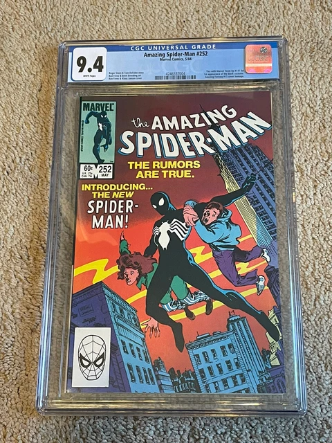 Amazing Spider-Man #252 Cgc 9.4 White Pages 1St Black Costume 1984 Marvel Key