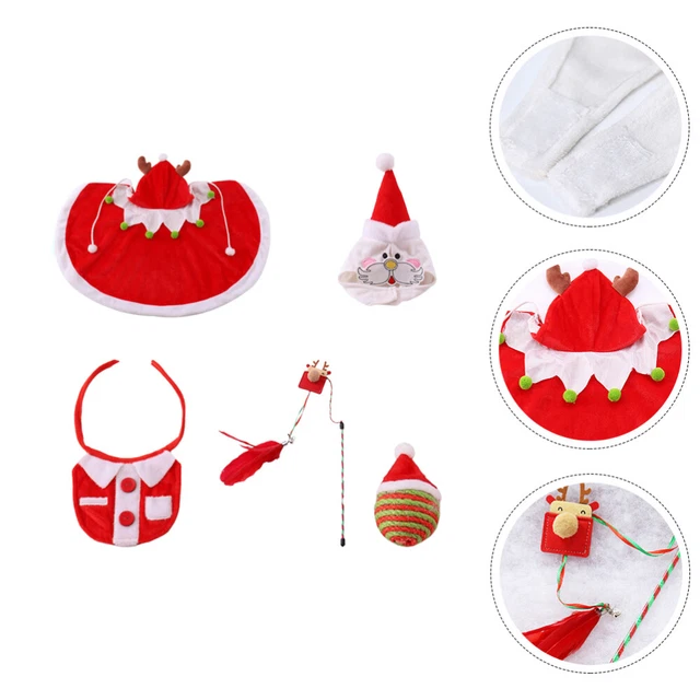 1 Satz Weihnachtsart Haustier Kostüm Pet Hund Cosplay Kleidung Schöne Hund
