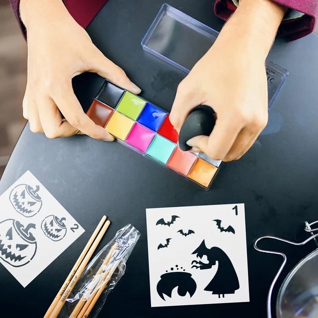 8pcs Hohl Vorlage Kopie Bord Kinder Kunststoff Malerei Zeichnung Schablonen 8