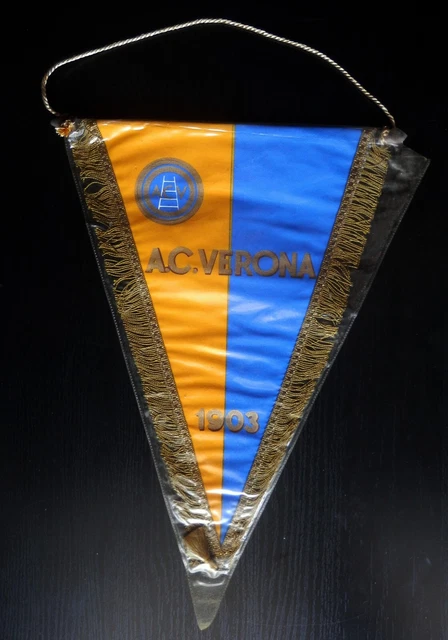 Fanion Vintage Hellas Verona - Banderin Pennant Football Serie A, Club