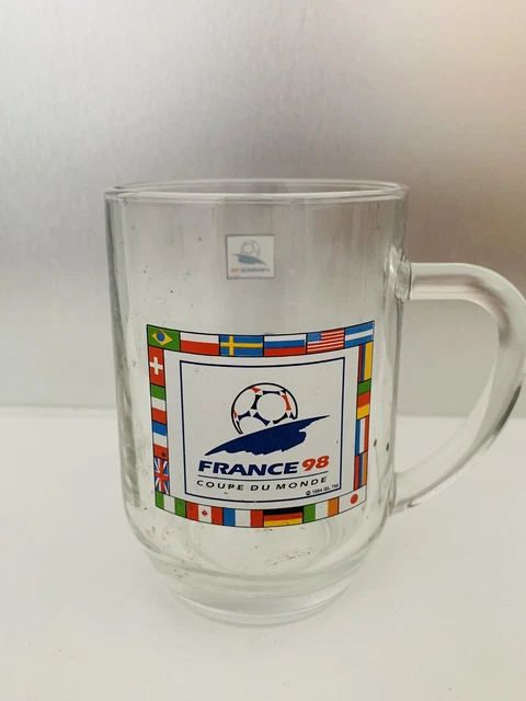 Verre Coca-Cola McDonald's - Équipe De France Coupe Du Monde 1998 - Édition Limitée - Signé