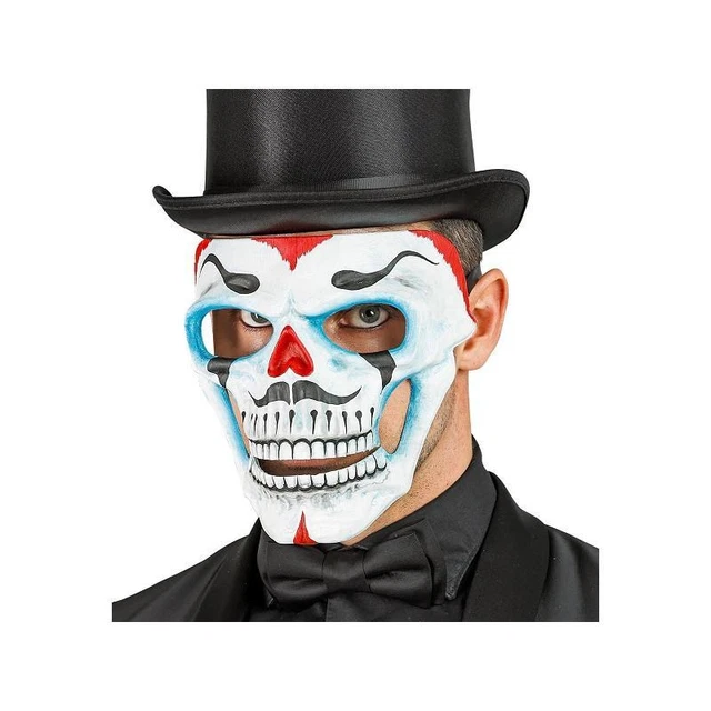 Maschera Clown Killer Widmann Milano - Costume Uomo Per Feste A Tema Anni 70/80 - Foto 10