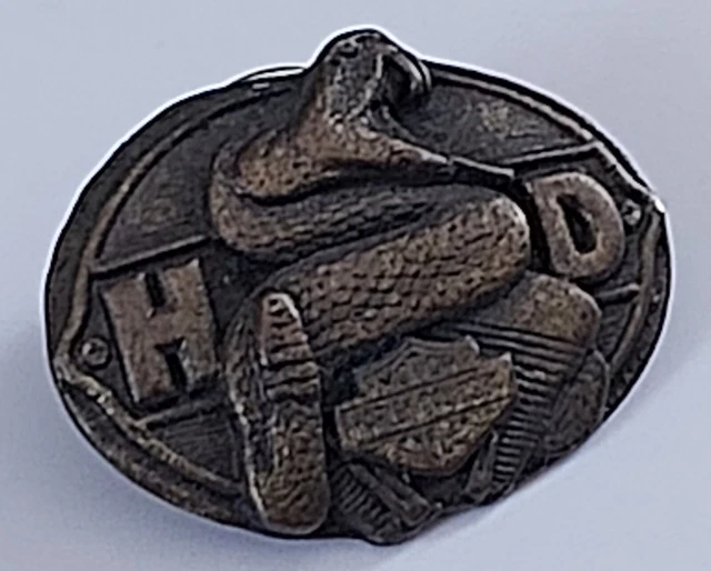 Vintage Harley Davidson Motor Cycles Pin Rattlesnake ESTATE