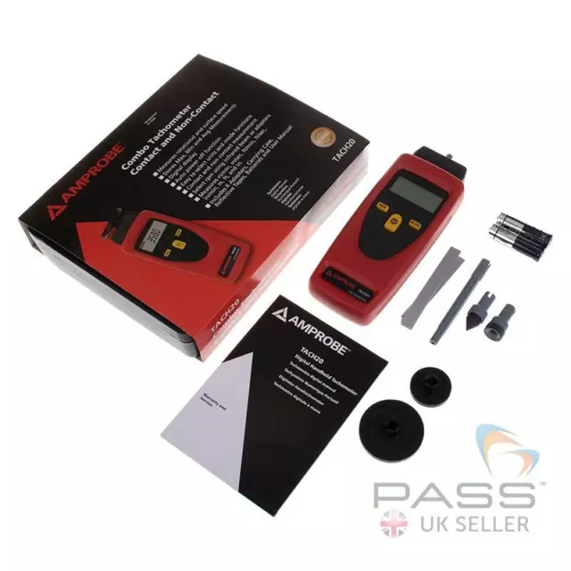 Beha-Amprobe TACH20 Contact and Non-Contact Tachometer / UK