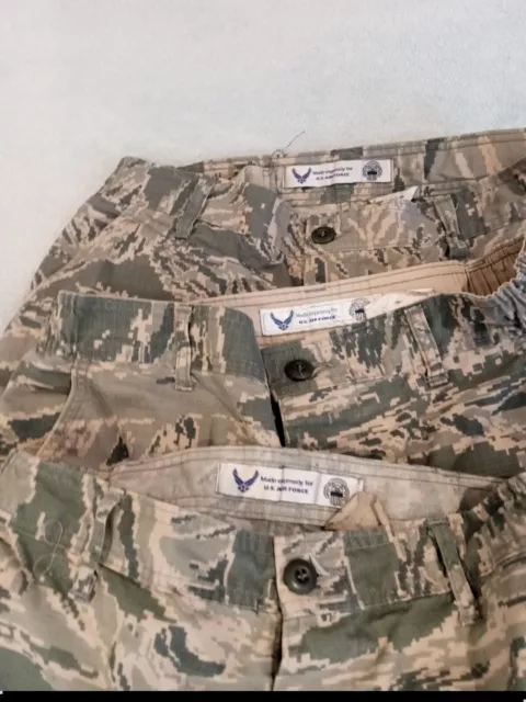 LOT (3) DSCP US Air Force Digital Camo Mens Utility Cargo Trouser
