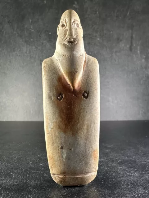 Ancient Near Eastern Stone Deity Idol In The Form Of A Worshipper Circa 3000 BC