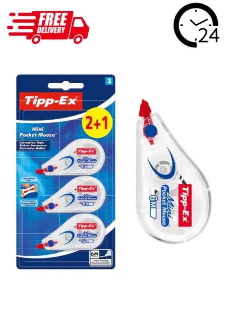 10 x Tipp-Ex Correction Roller Tape Tippex Wizard Mouse - Fast Dispatch