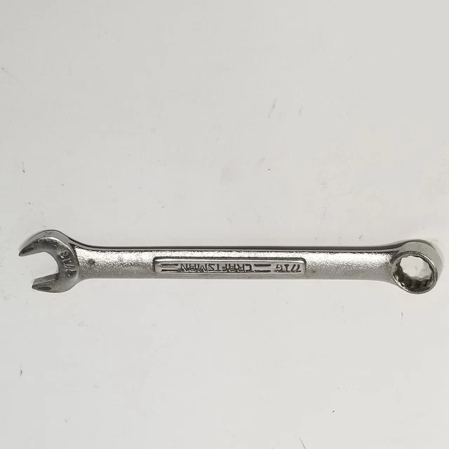 Llave de extremo de caja abierta Craftsman 44694 4467 7/16" de colección 12 puntos -VA- herramienta