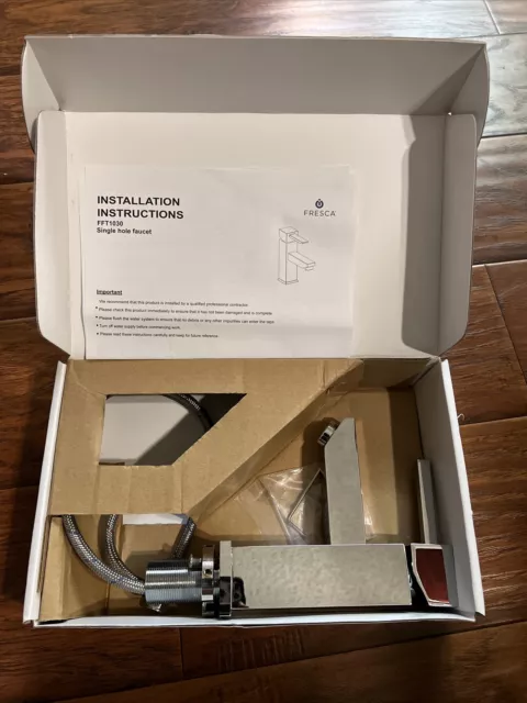Fresca FFT1030BN Versa 1 Hole Bathroom Faucet - Brushed Nickel -FREE SHIPPING