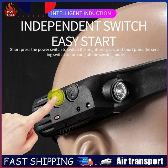 Lampe Frontale LED Högert Avec Capteur De Mouvement - Rechargeable Par USB - Pour Travail Et Randonnée