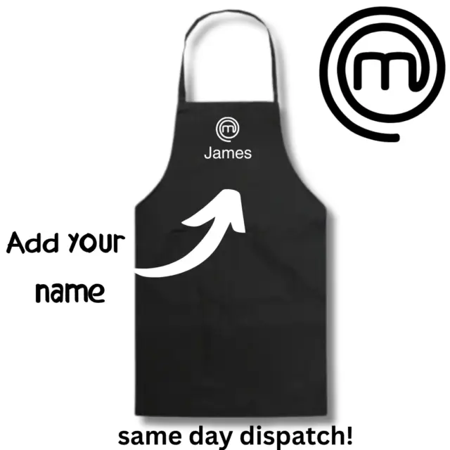 Personalised and custom masterchef apron - cooking, baking, her and him