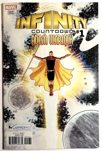 Infinity Countdown 1 Aaron Kuder ComicsPro Variant Adam Warlock Marvel 2018 NM