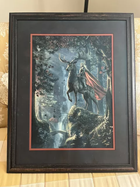 Custom Framed Art Print Of Thranduil From “The Hobbit”