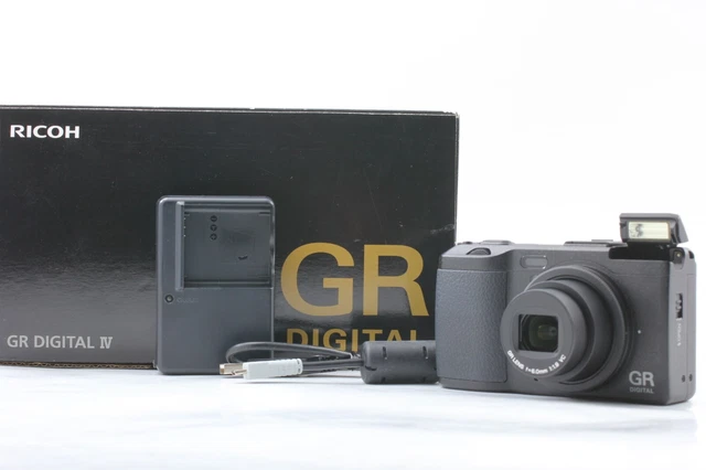 [MINT in Box] RICOH GR DIGITAL IV 10.4 MP black Camera From JAPAN