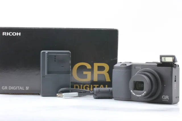 [ Top MINT w/Box ] RICOH GR DIGITAL IV 10.4 MP black Camera From JAPAN