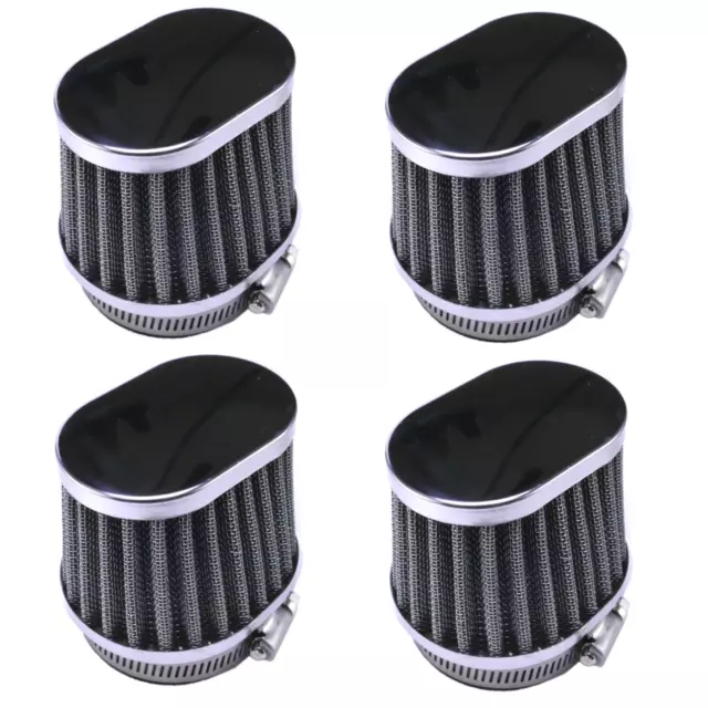 4x Universal Sportluftfilter chrome 54-56mm für Suzuki GS 700 750 850 1000 1100