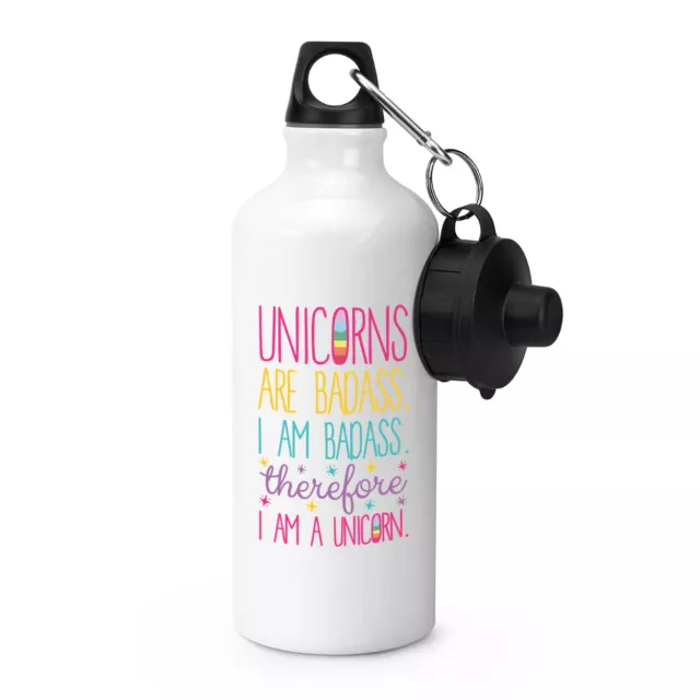 Unicornios Son Badass Therefore I Am Un Unicornio SPORTS Botellín Acampada