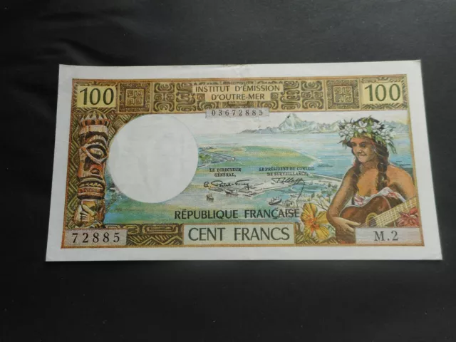 TAHITI - BILLET DE 100 FRANCS PAPEETE . de 1970. état SUP+++++