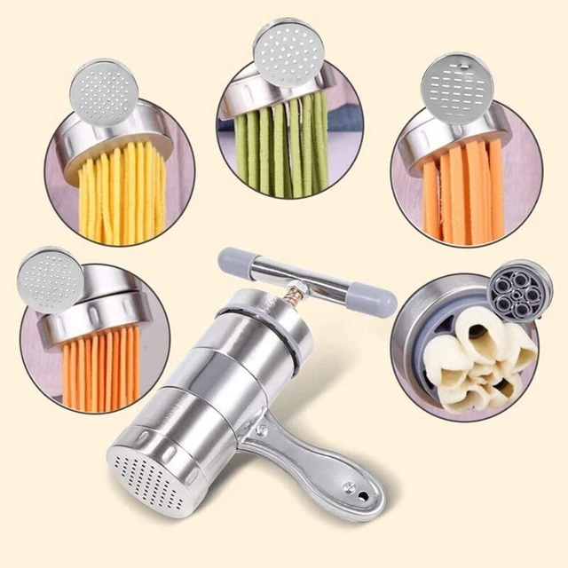 Pasta in acciaio inox 5 forme strumenti per fare pasta cucina