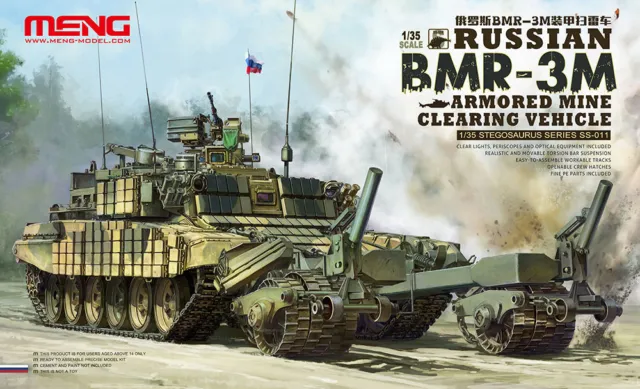 Meng-Model SS-011 - 1:35 Russian BMR-3M Armored Mine Clearing Veh - Neu