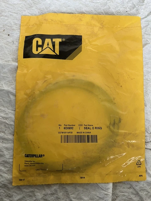 caterpillar cat 6D0692 o ring seal new in plastic