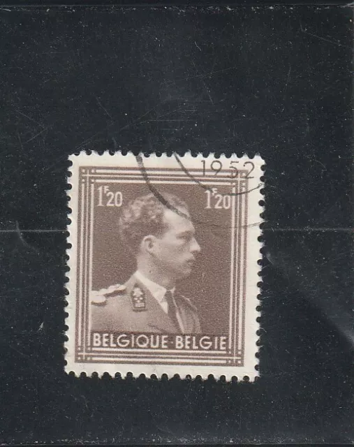 L5590 BELGIQUE timbre Y&T N° 845 de 1951-52 " Léopold III " Oblitéré