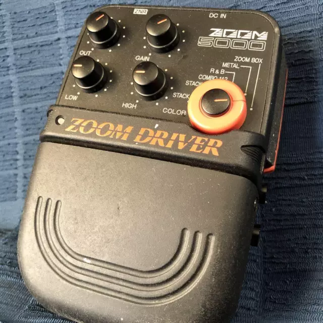 Zoom Driver 5000 Overdrive Distorsion Pédale Avec 6 Circuits, Bruit Gate, Used