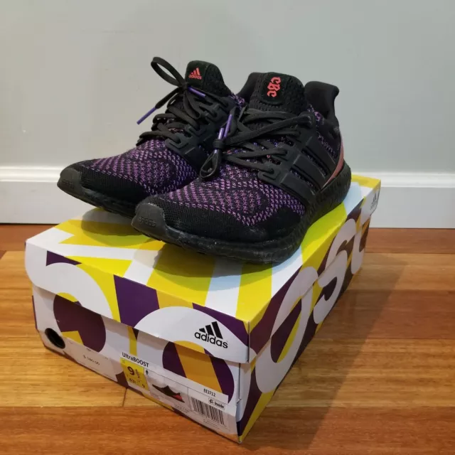 Ultra boost core black sales active purple shock red