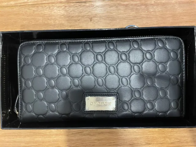 Genuine Oroton Black Large Roche Wallet | RRP $245