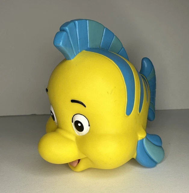 DISNEY THE LITTLE Mermaid Vintage 1989 Flounder Squirt Bath Toy £18.19