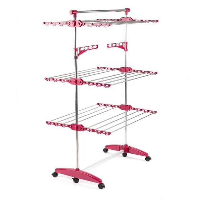 LAUNDRY STAND TOWER Folding and Mobile, Tower Laundry Stand Extendable