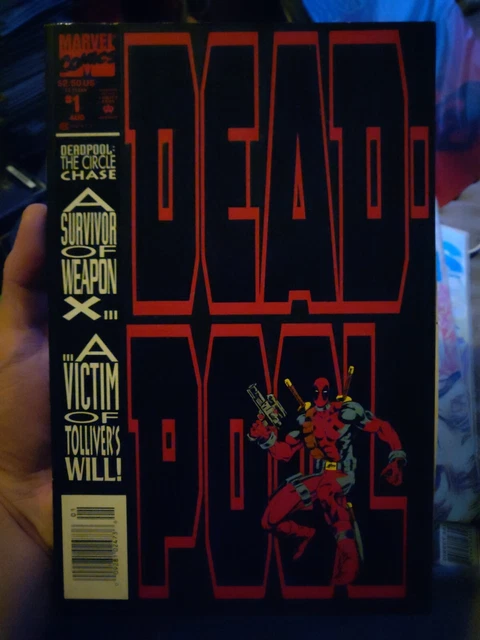 DEADPOOL CIRCLE CHASE # 1 First 1st Solo Deadpool Comic (Marvel Comics 1993)