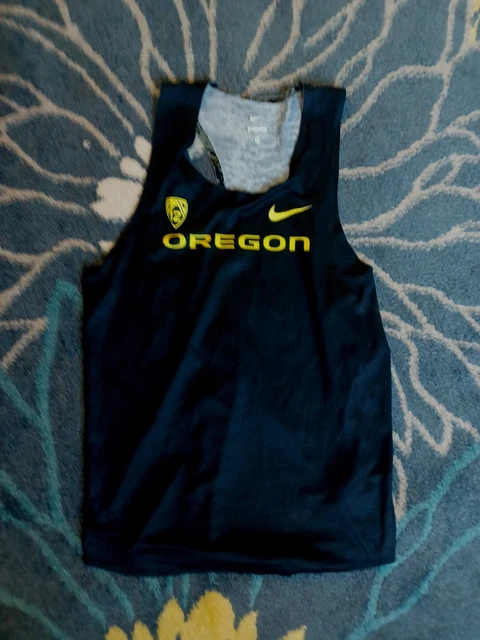 Oregon Ducks Nike PE Team Issued Track & Field SINGLET MENS MEDIUM