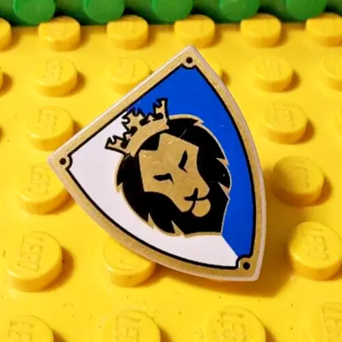 Lego® Schild Löwenritter schwarz blau gold Ritter Ritterburg Burg Castle (A10)