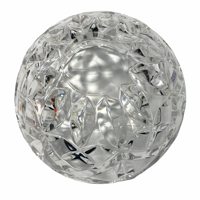 GORHAM Small Round BOWL 6" x 4"RARE 12 POINTS -Full Lead Crystal Cut Glass 4