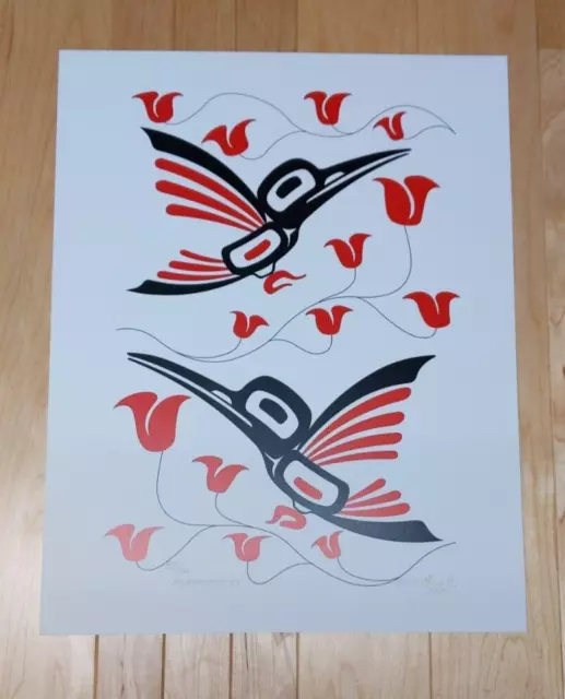 Hummingbirds by Eric Parnell Haida Signed Limited Edition Print 85/100