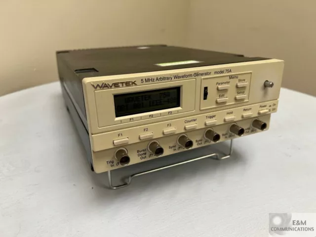 Model 75A Wavetek 5 Mhz Arbitrary Waveform Generator Serial # A93010089