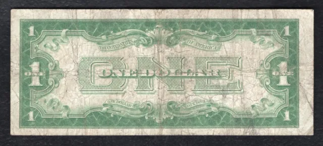 Fr. 1601* 1928-A $1 One Dollar *Star* “Funnyback” Silver Certificate Very Fine 2