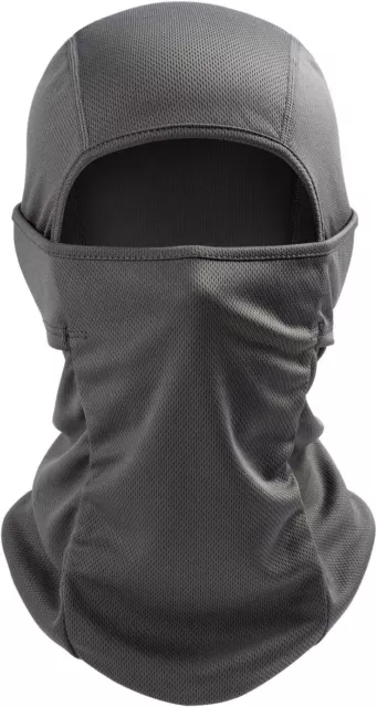 Balaclava Face Mask UV Protection Ski Sun Hood Tactical Masks for Men Women Gray