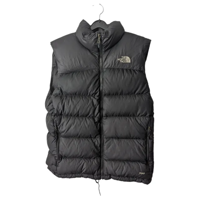 THE NORTH FACE 700 Puffer Gilet Jacket Down Insulated Black Mens Size S ...