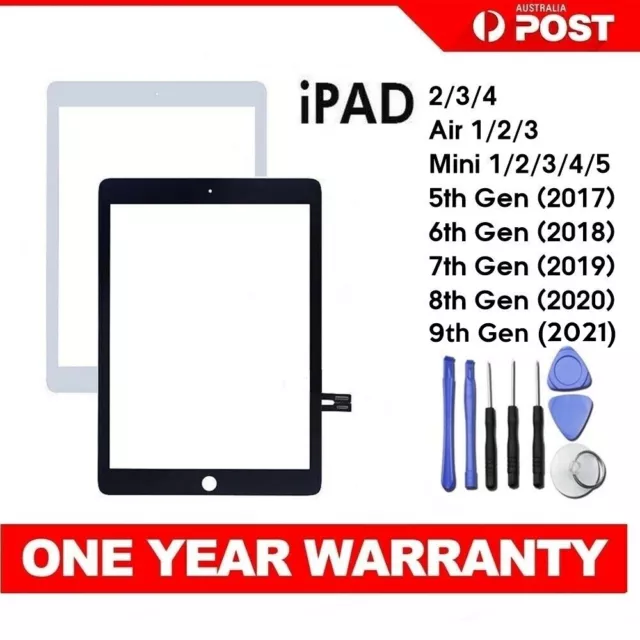 NEW Replace For iPad 7/8 8th/9th Gen A2197 Touch Screen Digitizer Black  GLASS