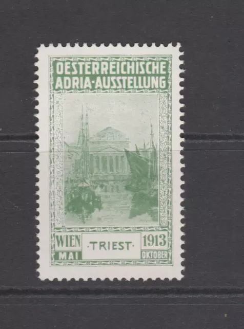 Wien 1913 Österreichische Adria Ausstellung Plakatmarke (Triest/Italien)