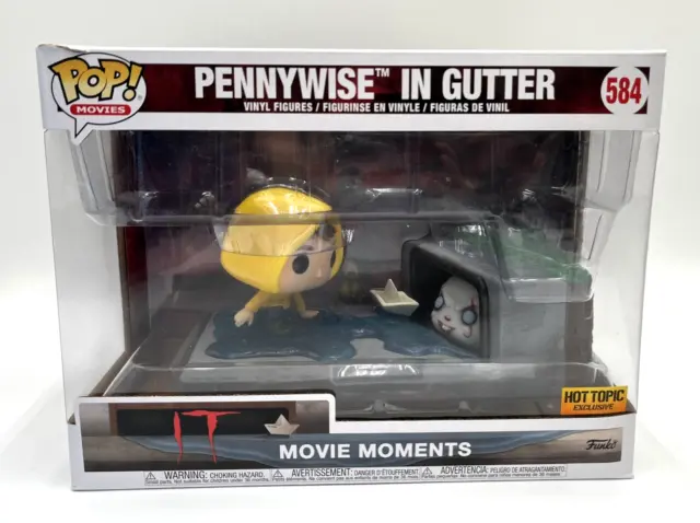 Funko POP Movie Moments IT Pennywise In Gutter 584 Georgie Exclusive Horror