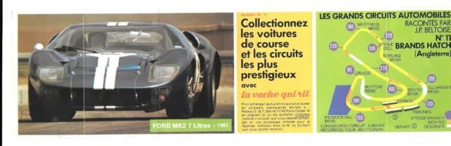 Etiquette de fromage : IMAGES VACHE QUI RIT CIRCUIT AUTO N°11 (1972)