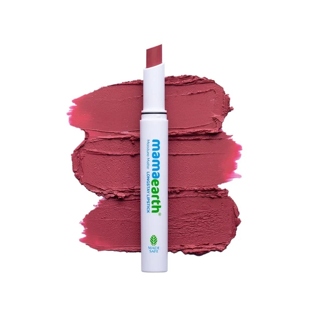 Mamaearth Moisture Matte Longstay Lipstick With Avocado Oil & Vitamin E For 12 H